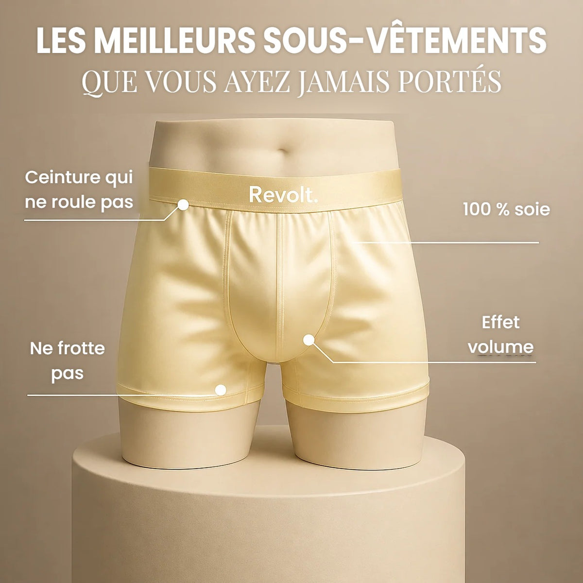 Boxer en soie Revolt | Confort premium & durable