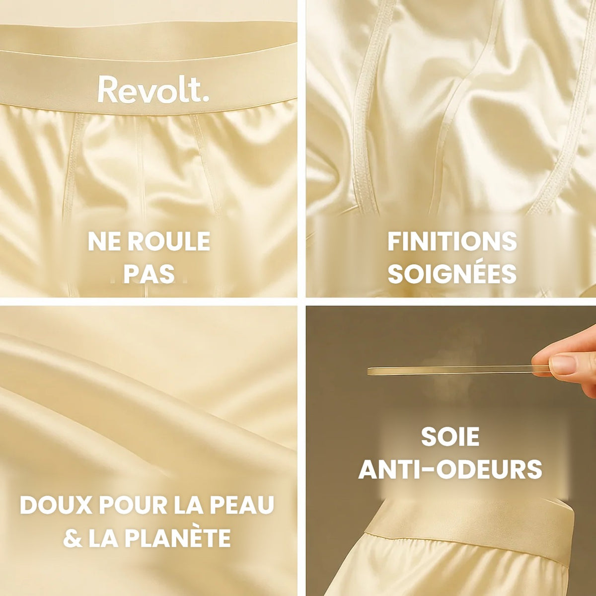 Boxer en soie Revolt | Confort premium & durable